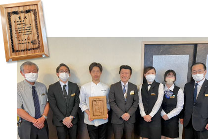 ホテルのフードロス対策について課外学習に来ました